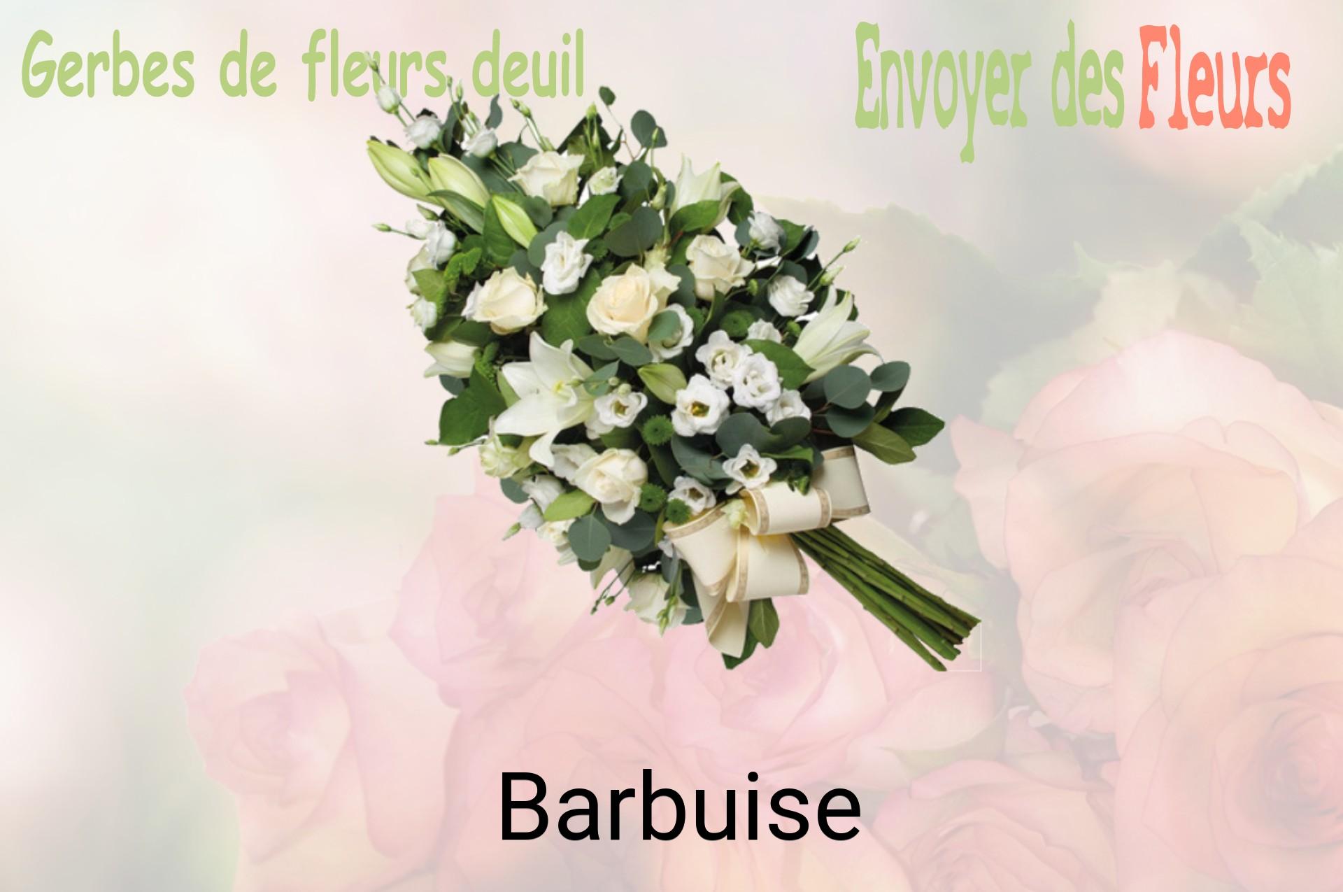 Gerbe de fleurs de deuil livrée à Barbuise